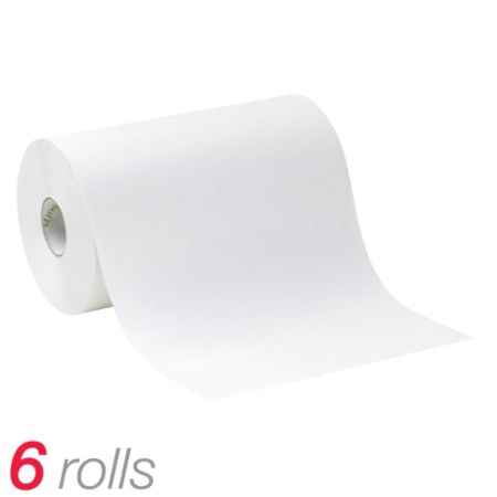 SofPull&reg; Hardwound Paper Towel Roll For SofPull Automated Dispenser, 500' Per Roll, 40% Recycled, White, Pack Of 6 Rolls
