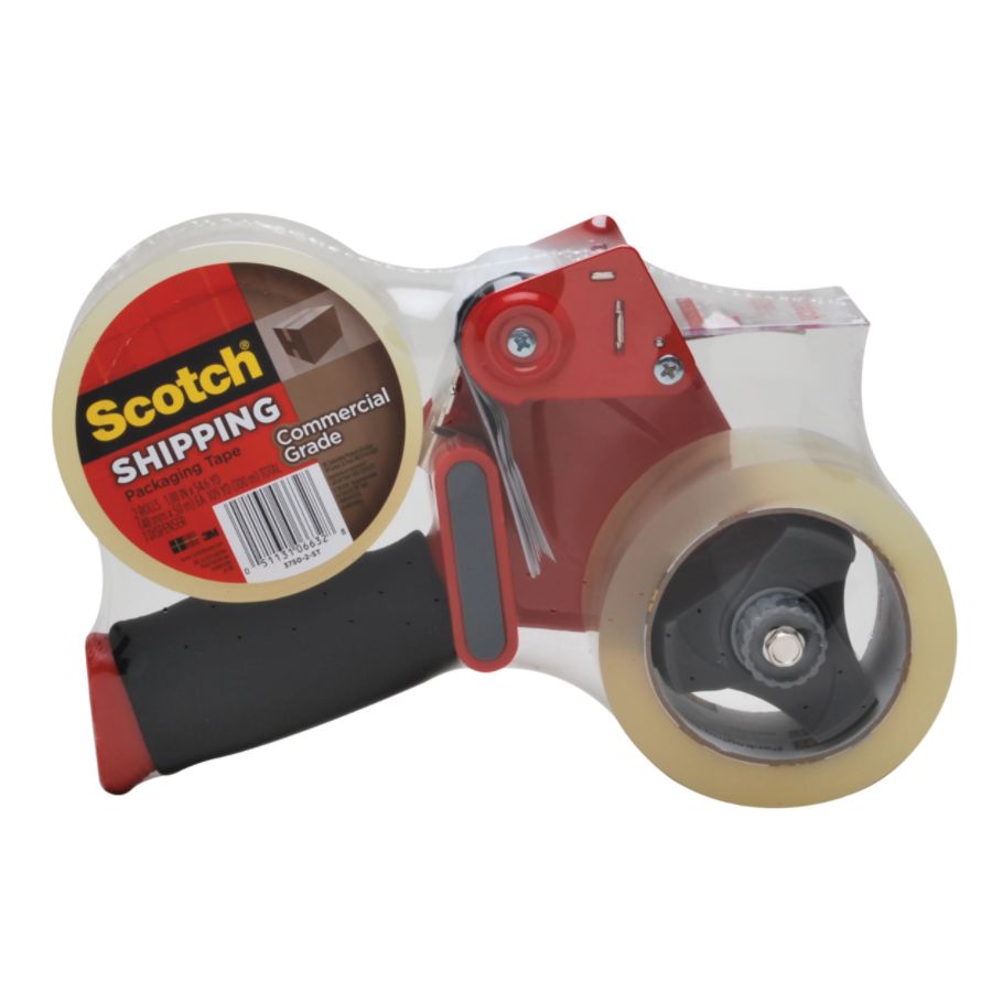 Scotch&reg; H180 Box Sealing Tape Dispenser With 2 Tape Rolls