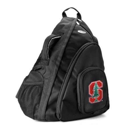Denco Sports Luggage Travel Sling With 13.5" Laptop Pocket, Stanford Cardinal, 19"H x 12"W x 13"D, Black