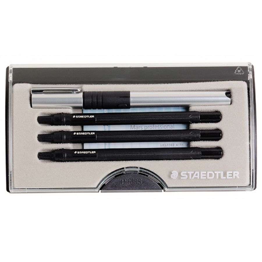 Staedtler&reg; Mars&reg; Professional 4-Pen Set, Black