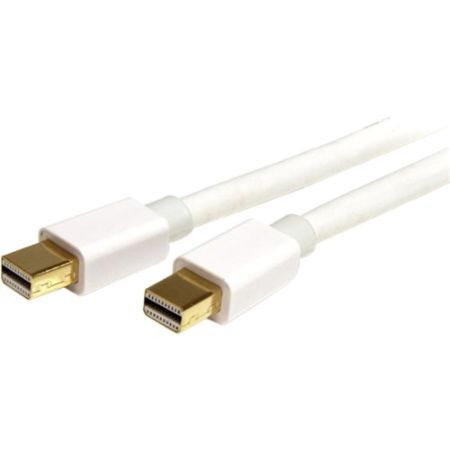 StarTech.com 2m (6 ft) White Mini DisplayPort 1.2 Cable M/M - Mini DisplayPort 4k
