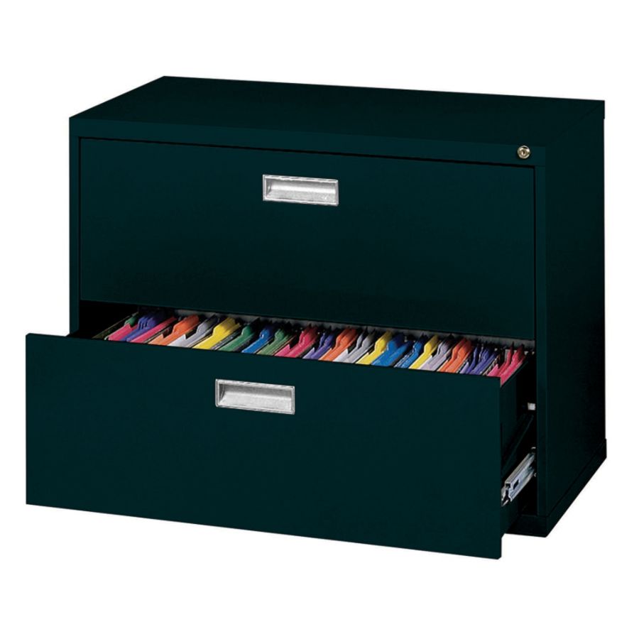 Realspace&reg; PRO 36"W 2-Drawer Lateral File, 28 3/4"H x 36"W x 19 1/4"D, Black