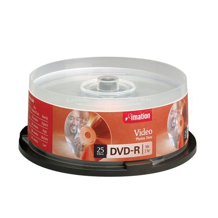 Imation&trade; DVD-R Media Spindle, 4.7GB, Pack Of 25