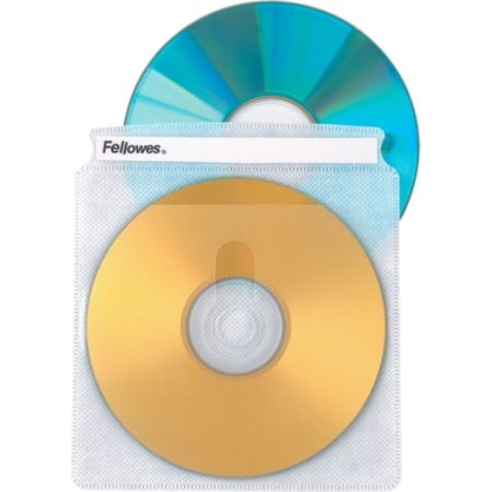 Fellowes&reg; Double-Sided CD Sleeves, Pack Of 25