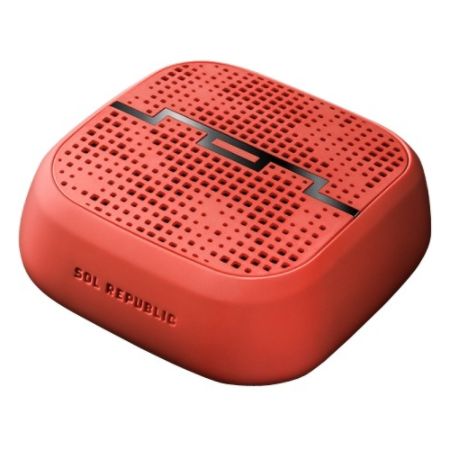 Sol Republic PUNK Speaker System - 6 W RMS - Vehicle Mount, Portable - Wireless Speaker(s) - Fluoro Red