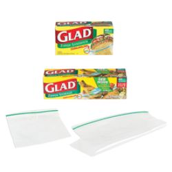 glad zipper sandwich bags double seal lock clear box