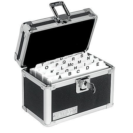 box card vaultz storage locking boxes holder security case organizer key lock office officedepot