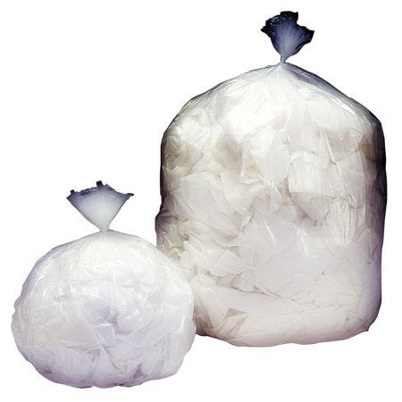 clear plastic trash bags 33 gallon