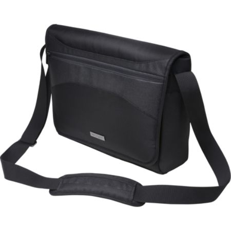 Kensington Triple Trek Messenger Bag / Carrying Case for 14" Ultrabook Laptop, Black