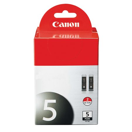 Canon PGI-5BK ChromaLife 100 Black Ink Cartridges (0628B009), Pack Of 2