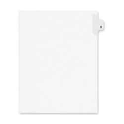 Kleer-Fax&reg; Individual Tab 100% Recycled Legal Exhibit Dividers, Side Tab, Letter Size, 8