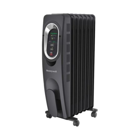 Honeywell&reg; EnergySmart&trade; 1,500-Watt Electric Heater, 15 3/8" x 7 3/8" x 25 7/8", Black
