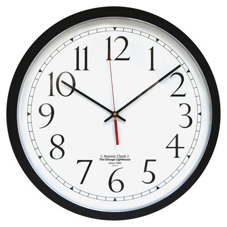 Chicago Lighthouse Contemporary Atomic Wall Clock