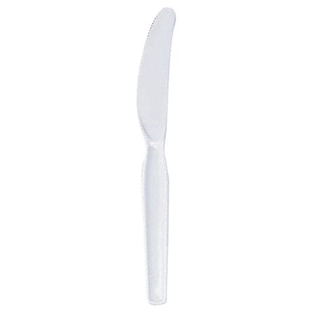 Dixie&reg; Heavyweight Utensils, Knives, White, Box Of 100