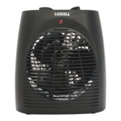 Lorell&trade; 1500-Watt Oscillating Thermostat Heater, 9 1/4" x 7 1/8" x 6 1/4", Black