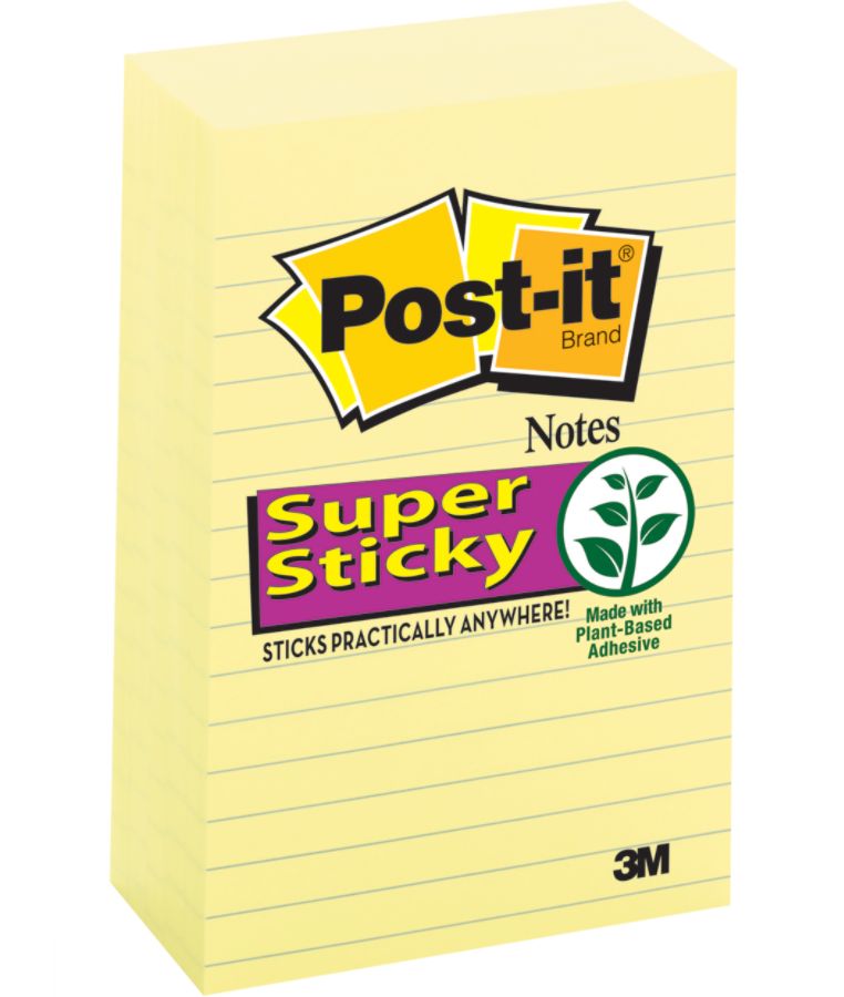 Post it Super Sticky Lined Notes