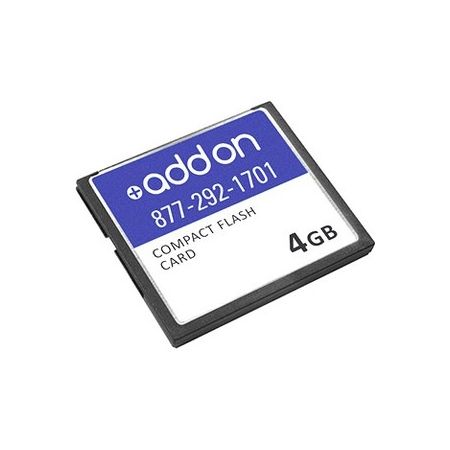 AddOn Cisco MEM-CF-256U4GB Compatible 4GB Factory Original Compact Flash