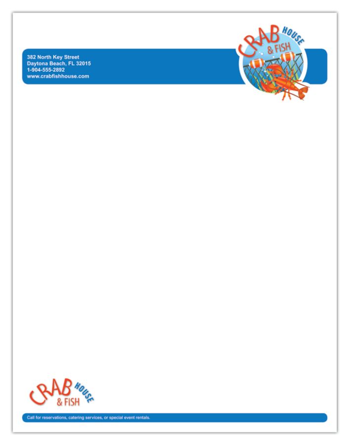 Full Color Raised Print Letterhead 8