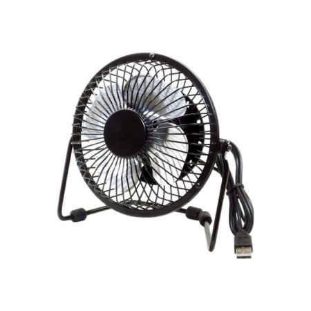 Premiertek Metal Desktop Fan USB Powered W/Switch Black