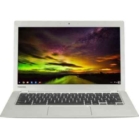 Toshiba Chromebook 2 CB35-B3340 13.3" LED (TruBrite, In-plane Switching (IPS) Technology) Chromebook - Intel Celeron N2840 Dual-core (2 Core) 2.16 GHz - Textured Resin in Silver