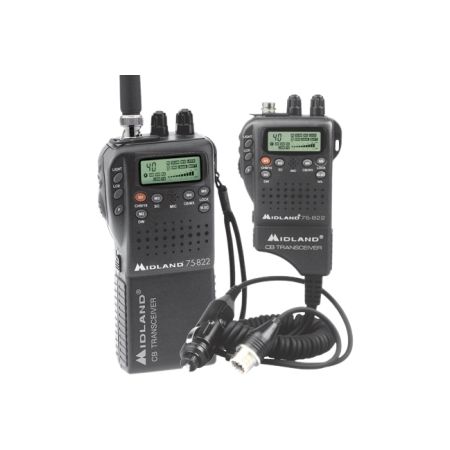 Midland CB Radio, 75-822, Black