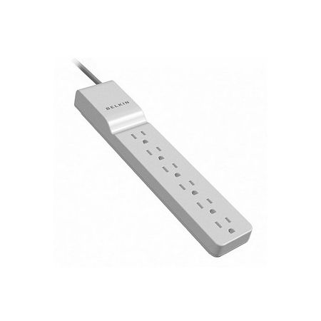 Belkin&reg; Home/Office Series Surge Protector With 6 Outlets, 2.5' Cord