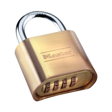 Master Lock&reg; Resettable Combination Lock, Brass