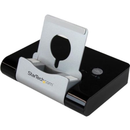StarTech.com 3 Port USB 3.0 Hub for Laptops & Windows-based Tablets + Fast-Charge Port & Device Stand - Black