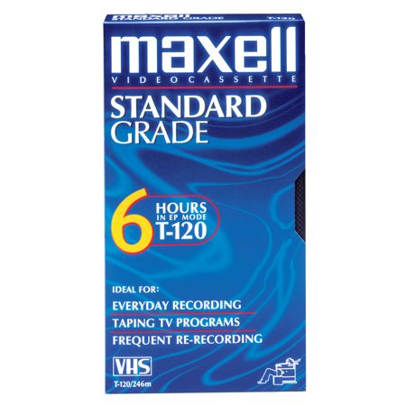 Maxell&reg; Video Tape, GX-Silver, 120 Minutes
