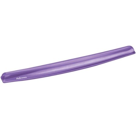 Fellowes&reg; Gel Crystals Wrist Rest, 1"H x 19.31"W x 2.31"D, Purple
