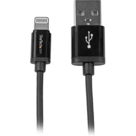 StarTech.com 15cm (6in) Short Black Apple 8-pin Lightning Connector to USB Cable for iPhone / iPod / iPad