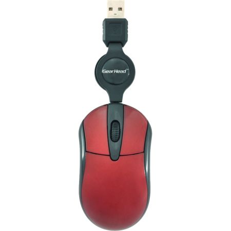 Gear Head Retractable Optical Wheel Mouse