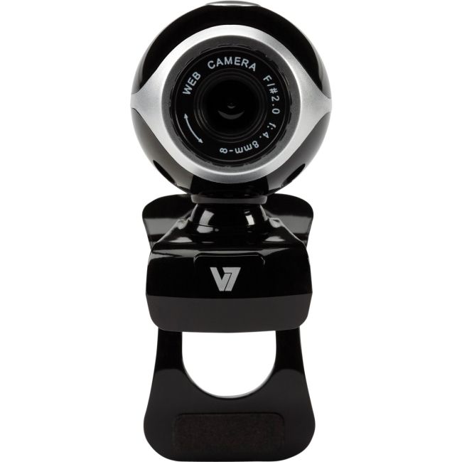 V7 CS0300 Webcam - 0.3 Megapixel - Black, Silver - USB 2.0