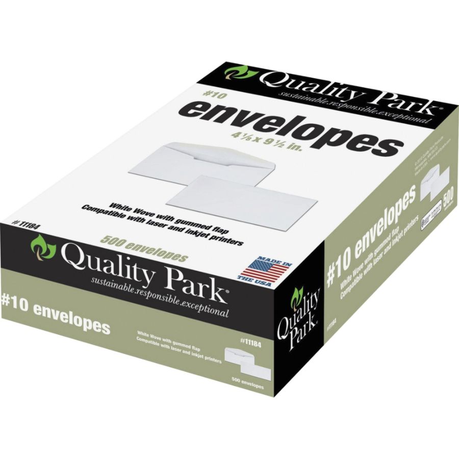 Quality Park Laser/Inkjet Regular Business Envelopes - #10 (4.13