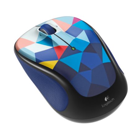 Logitech&reg; M325c Wireless Mouse, Blue Facets