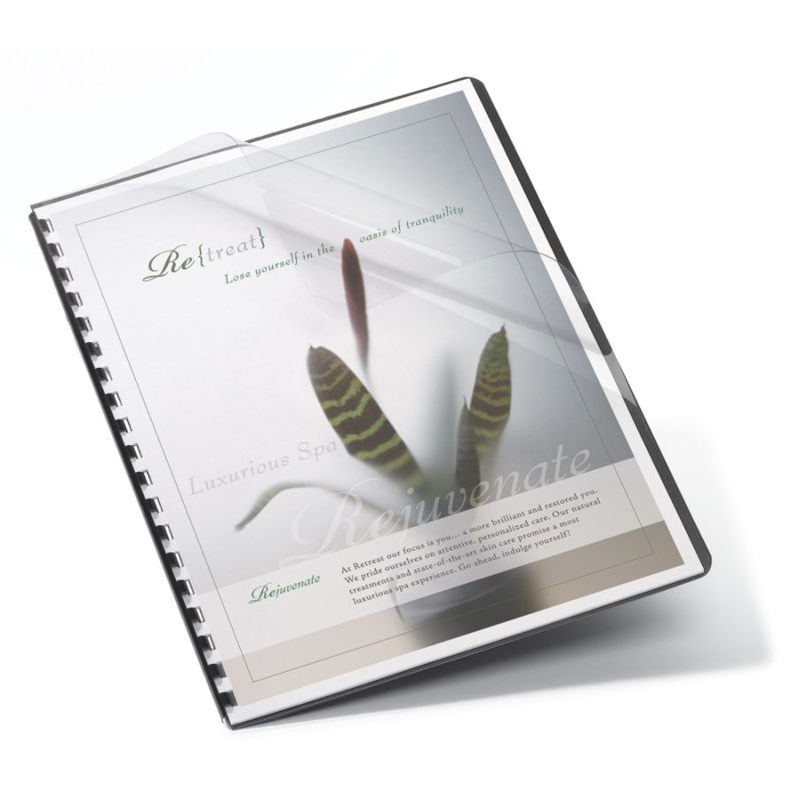 Office Depot&reg; Brand Clear Binding Covers, 8 3/4" x 11 1/4", Box Of 25