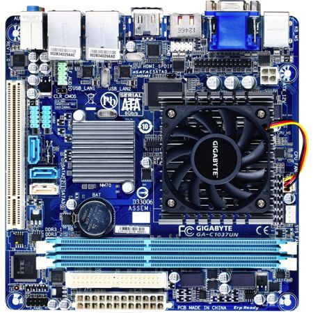 Gigabyte Ultra Durable 4 Classic GA-C1037UN Desktop Motherboard - Intel NM70 Express Chipset - Socket BGA-1023 - Intel Celeron 1037U Dual-core (2 Core) 1.80 GHz