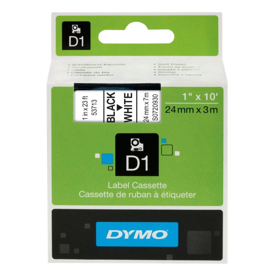 DYMO D1 53713 Black On White