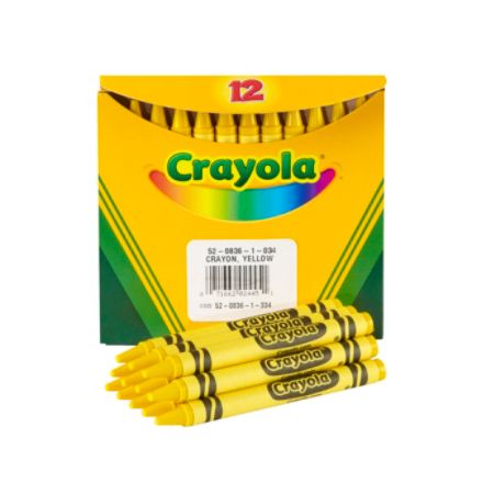 Crayola&reg; Crayon Refills #836, Yellow, Box Of 12