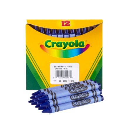 Crayola&reg; Crayon Refills #836, Blue, Box Of 12