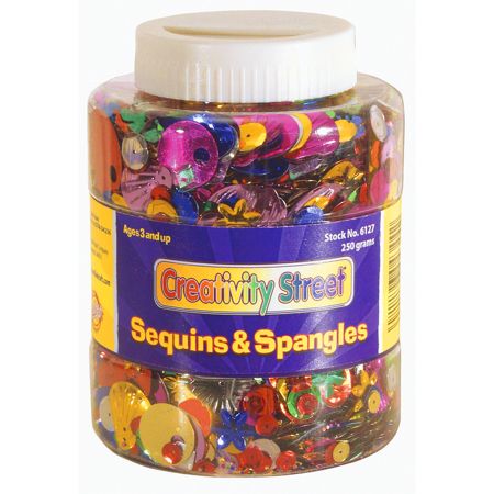 Chenille Kraft Shaker Jar With Sequins And Spangles, Multicolor, 8.8 Oz.