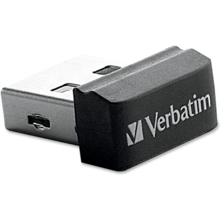 Verbatim 4GB Store 'n' Stay Nano USB Flash Drive - Black