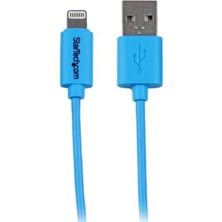 StarTech.com 1m (3ft) Blue Apple 8-pin Lightning Connector to USB Cable for iPhone / iPod / iPad