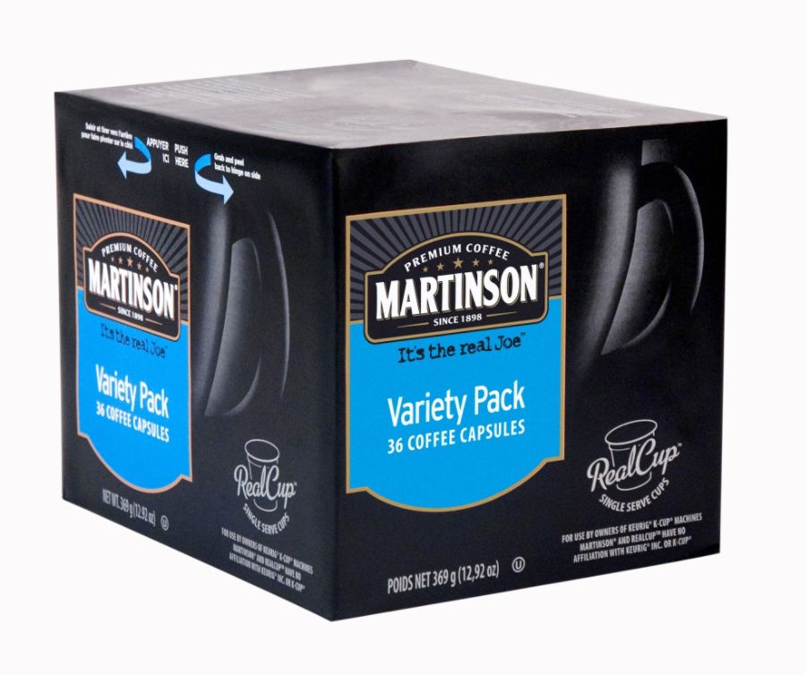 Martinson Coffee Capsules Variety Pack, 13.02 Oz., Box Of 36