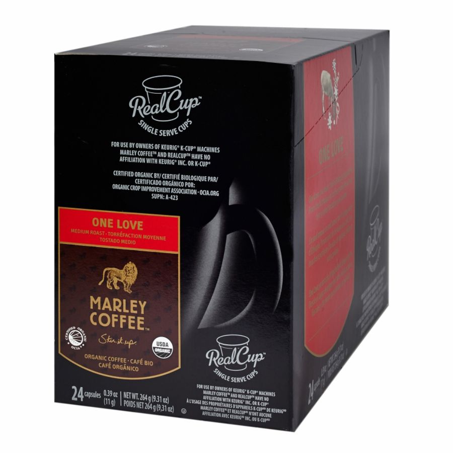 Marley Coffee One Love Coffee Capsules, 9.31 Oz., Box Of 24
