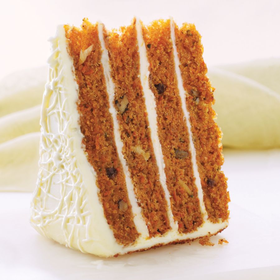 Sweet Street Desserts 10" 4 High Carrot Cake, 14 Slices