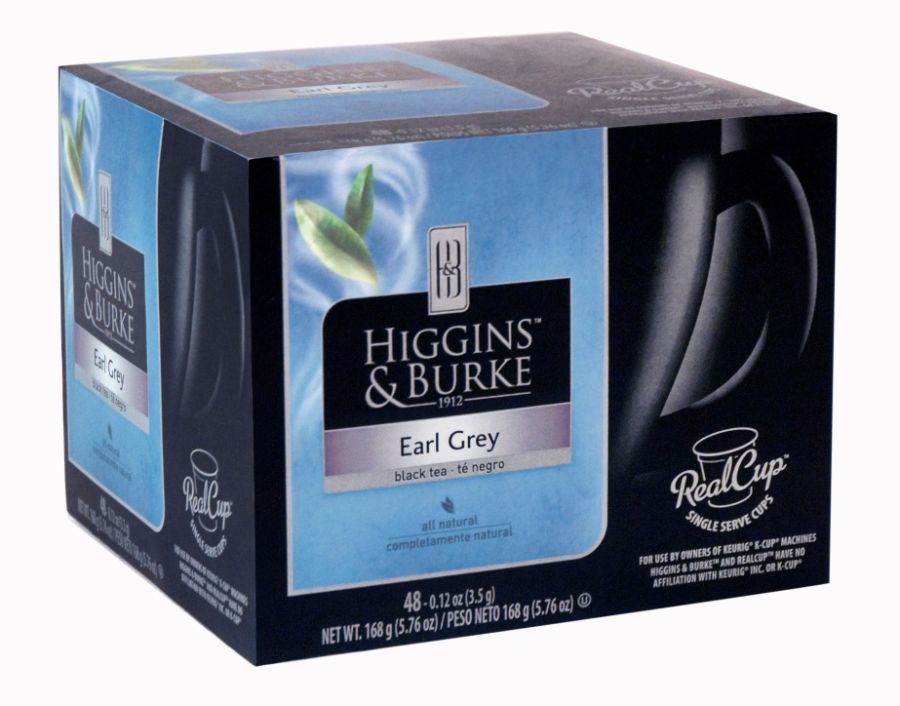 Higgins & Burke RealCup&trade; Earl Grey Tea Capsules, 5.08 Oz. Box Of 48