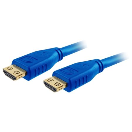 Comprehensive Pro AV/IT High Speed HDMI Cable with ProGrip, SureLength, CL3- Cool Blue 12ft