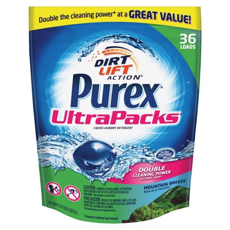 Purex&reg; UltraPacks&reg; Laundry Detergent, Mountain Breeze, Pack Of 36