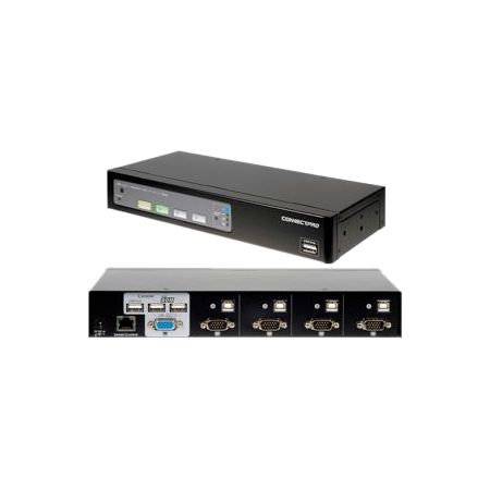 Connectpro UR-14-PLUS-KIT 4-port VGA KVM with Cables